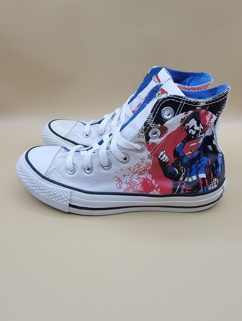 Converse All Star Superman DC Comics High Top Women's Shoes Size 5.5 Men's 3.5